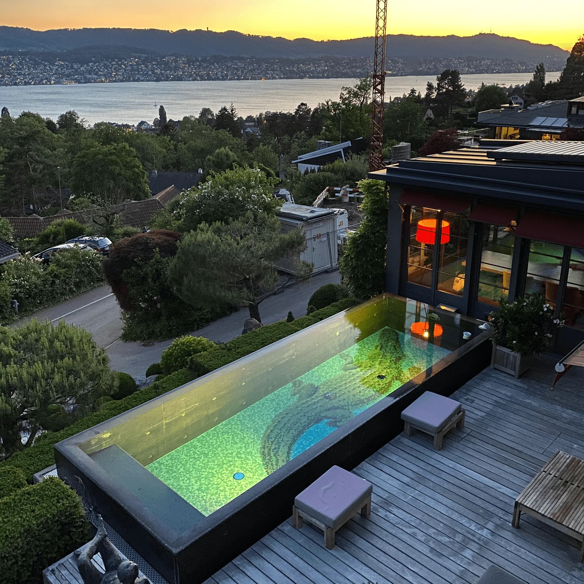 Villa with an award-winning garden in Küsnacht, Switzerland.