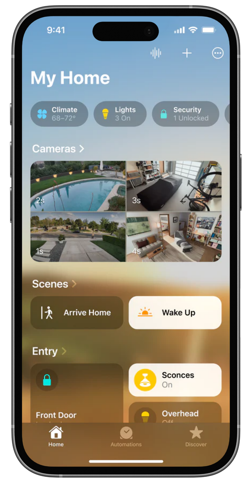 Ovládání v Apple Home – ukázka scén a zařízení